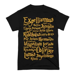 Arte Camiseta Harry Potter Feitiços