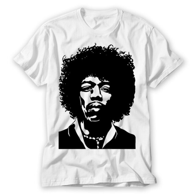 Arte Camiseta Jimi Hendrix Face