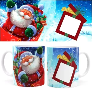 Arte Caneca De Natal 09 Digital Png