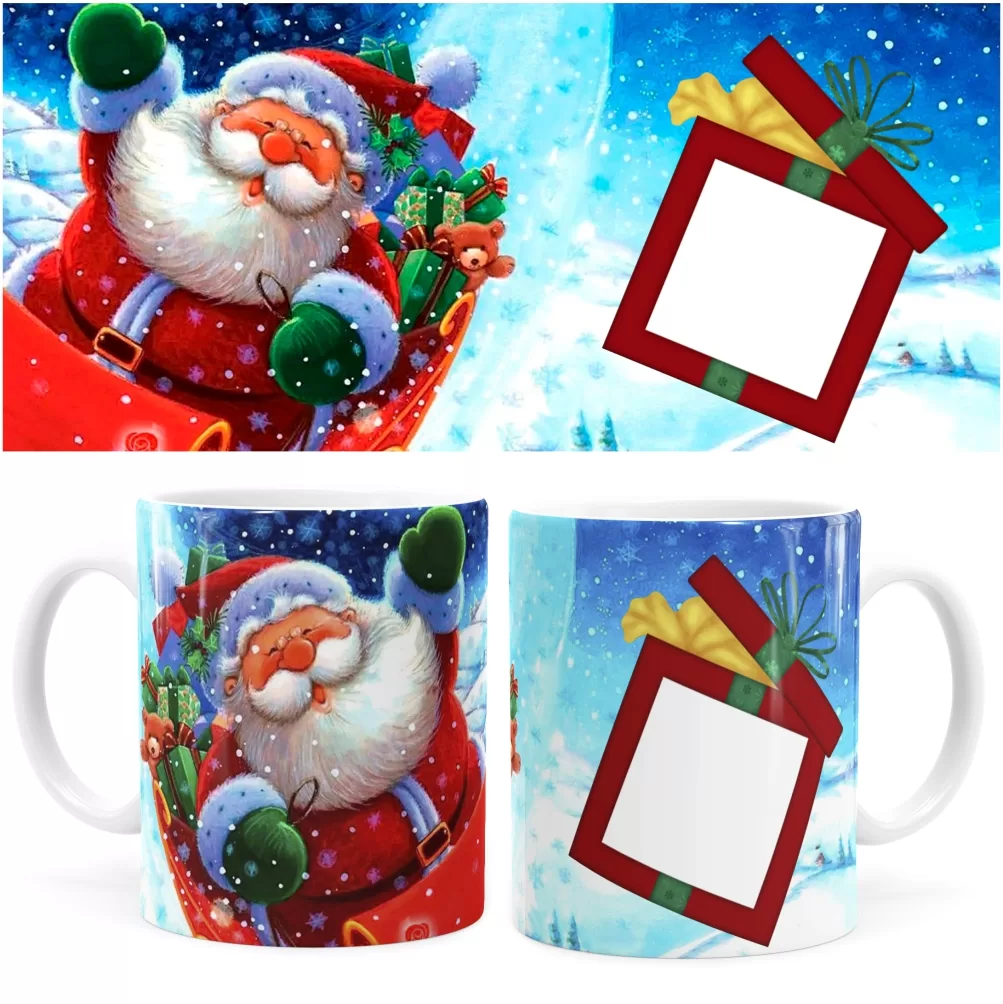 Arte Caneca De Natal 09 Digital Png