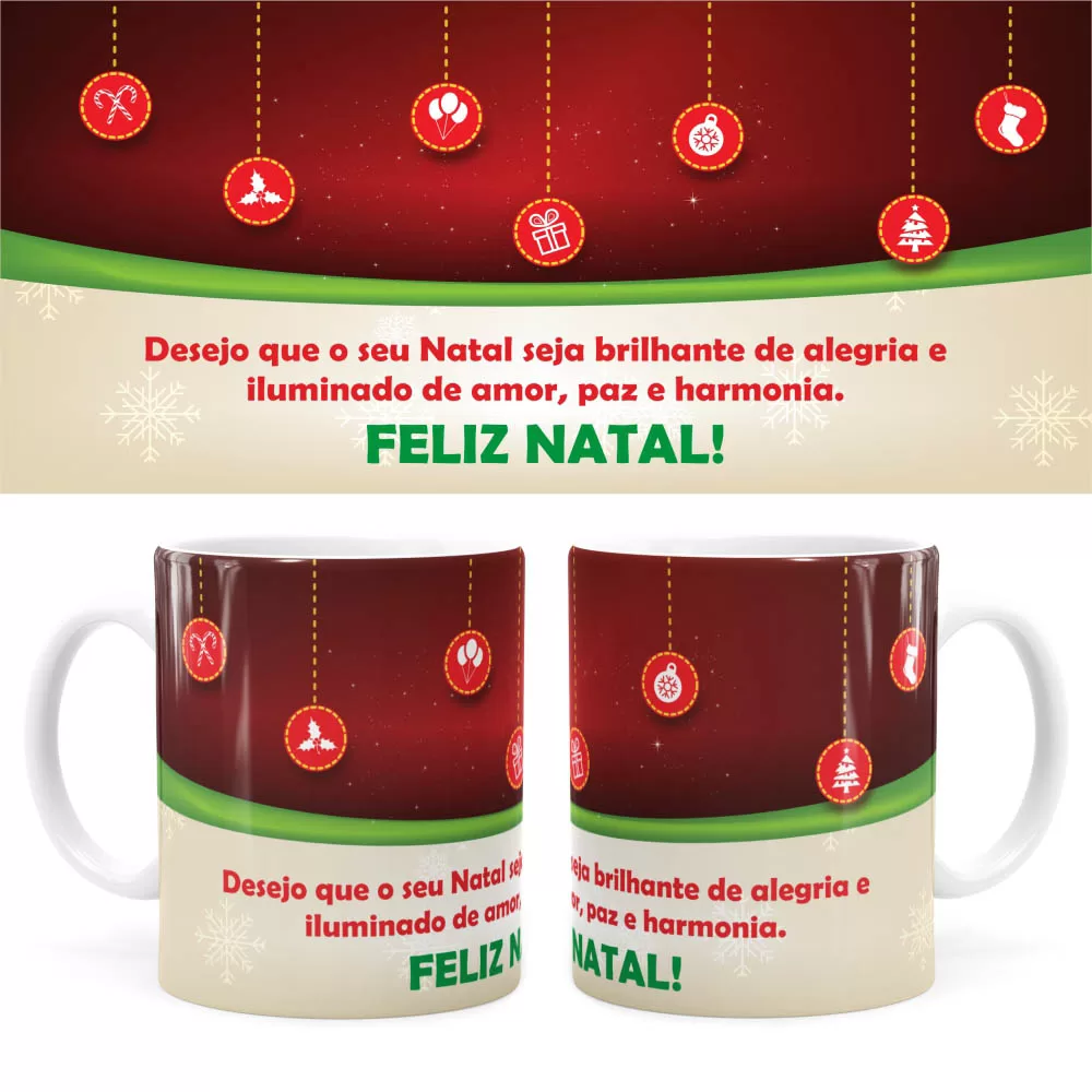 Arte Caneca De Natal 15 Digital Png