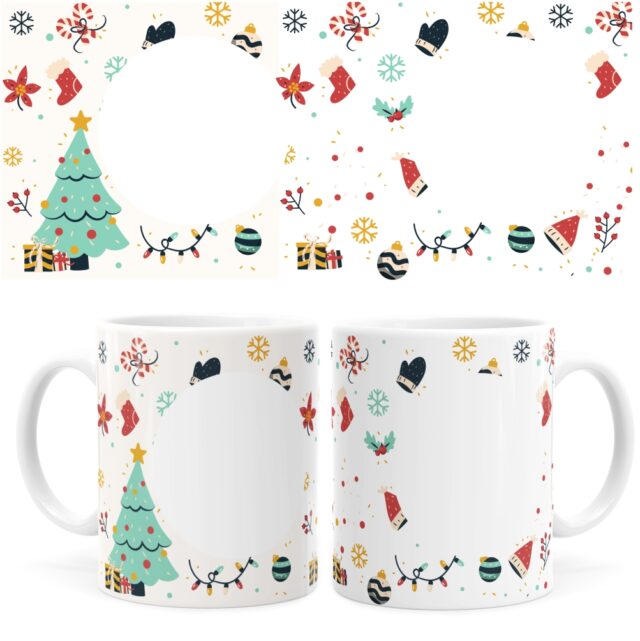 Arte Caneca De Natal 05 Digital Png