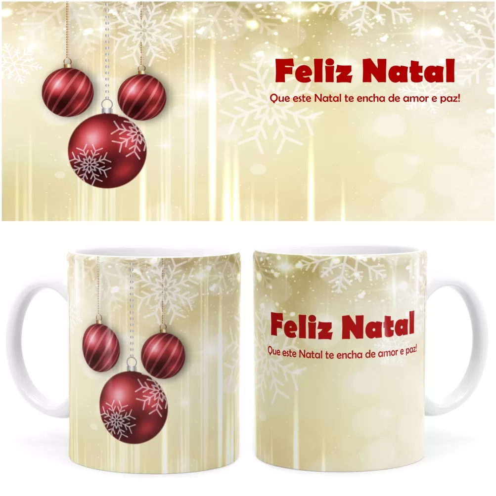 Arte Caneca De Natal 12 Digital Png