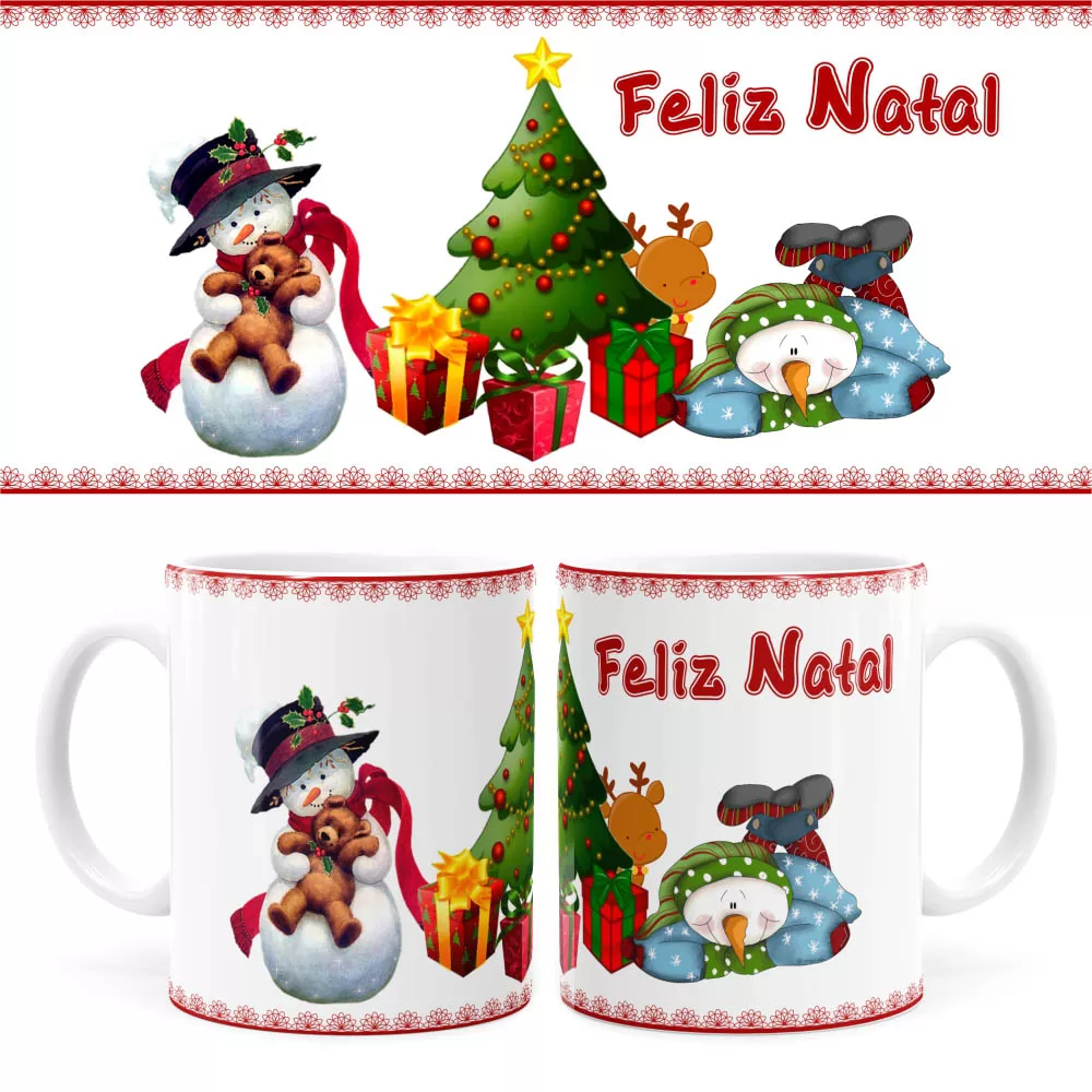 Arte Caneca De Natal 17 Digital Png