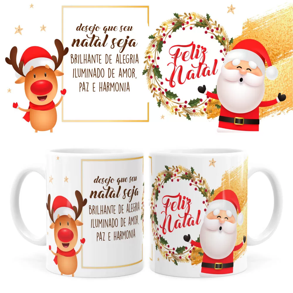 Arte Caneca De Natal 26 Digital Png