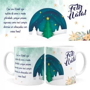 Arte Caneca Natal 29 Digital Png