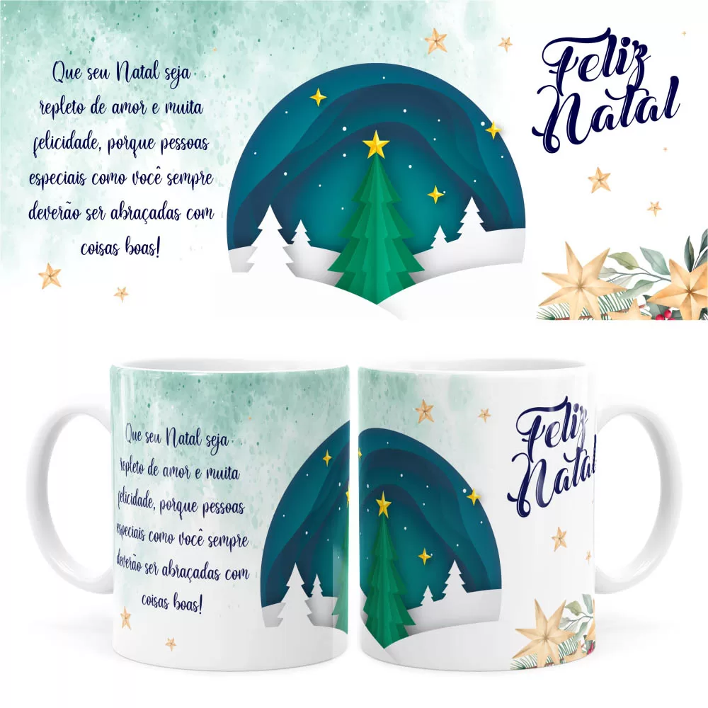 Arte Caneca Natal 29 Digital Png