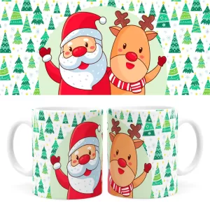 Arte Caneca De Natal 30 Digital Png