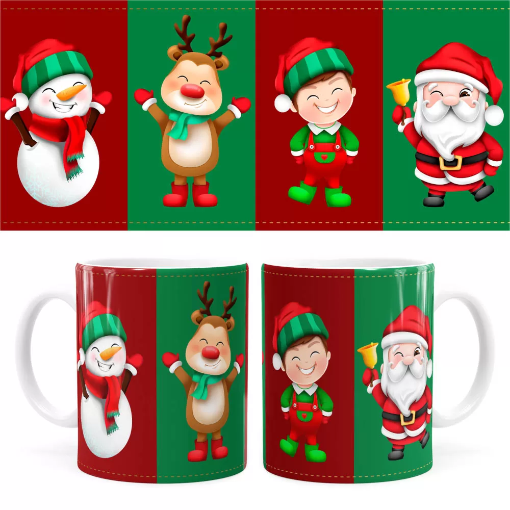 Arte Caneca Natal 33 Digital Png