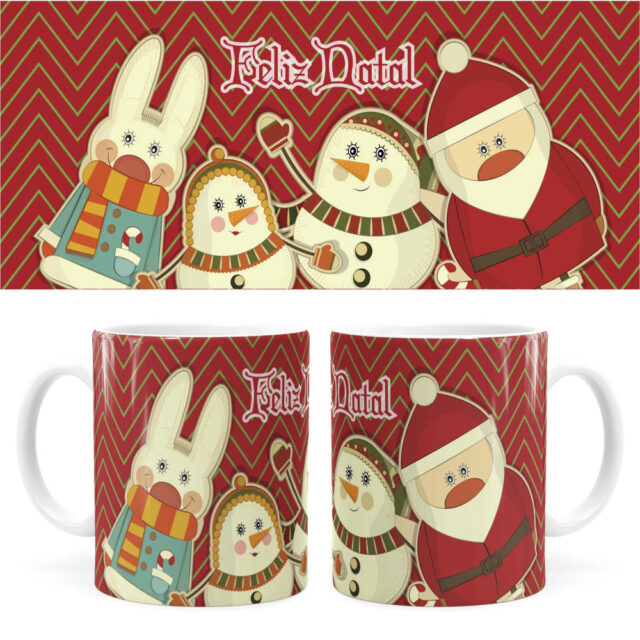 Arte Caneca Natal 36 Digital Png