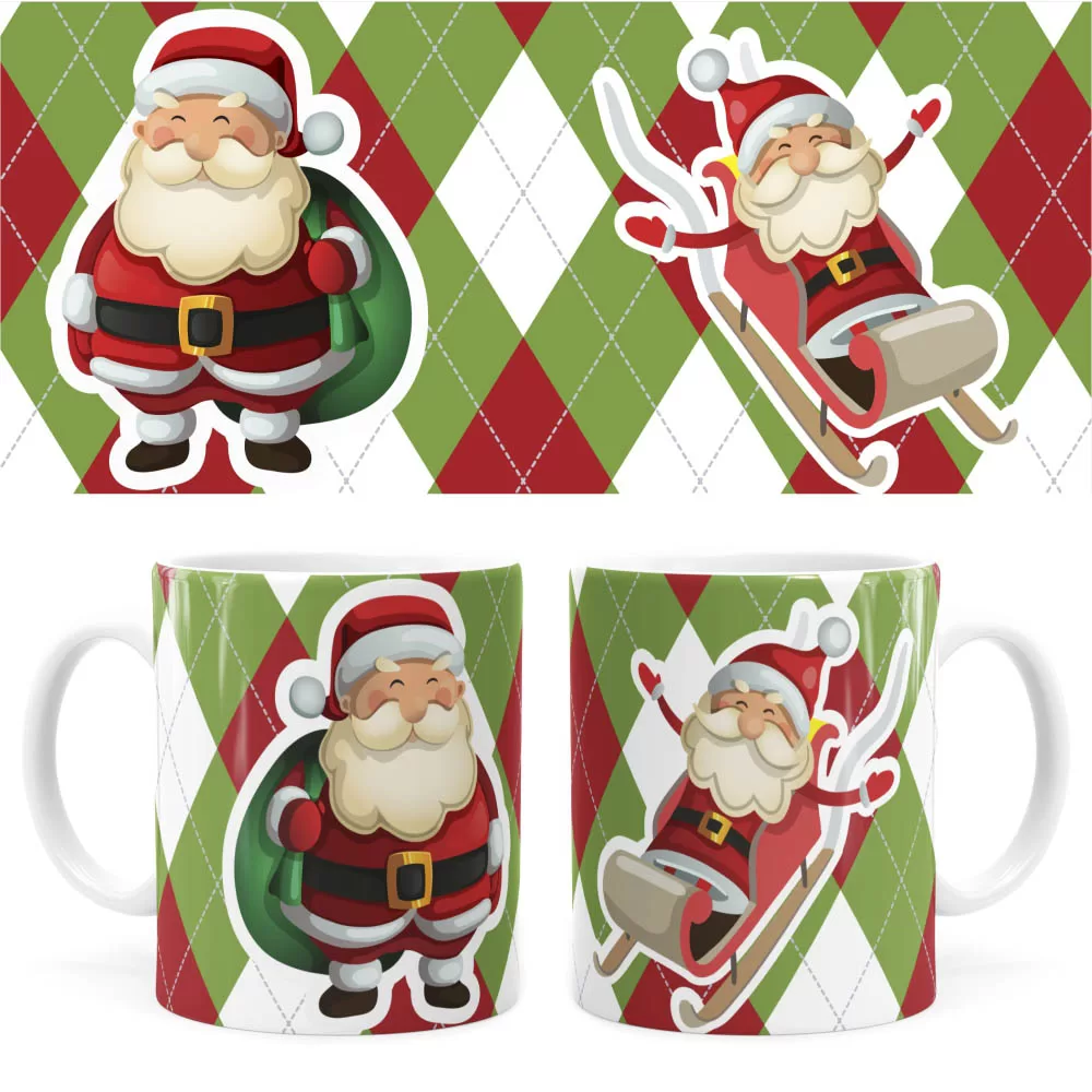 Arte Caneca Natal 37 Digital Png