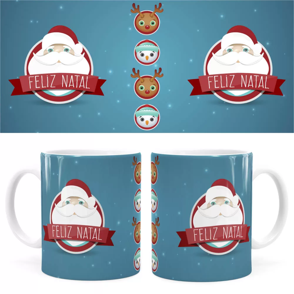 Arte Caneca Natal 38 Digital Png