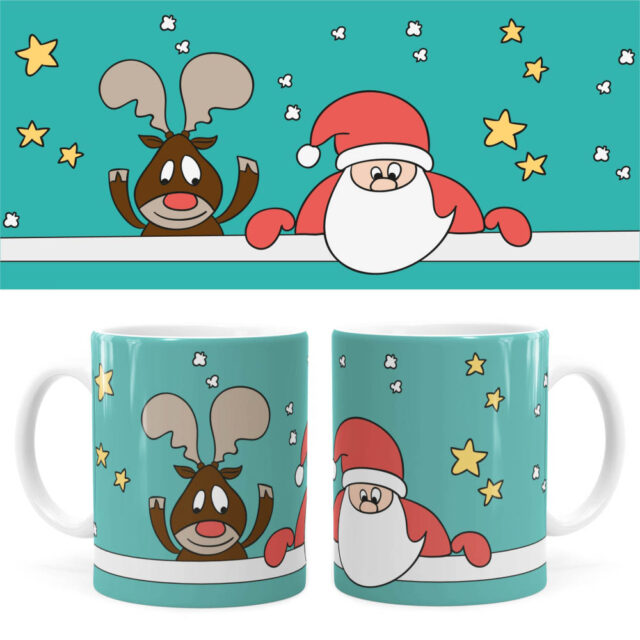 Arte Caneca Natal 39 Digital Png