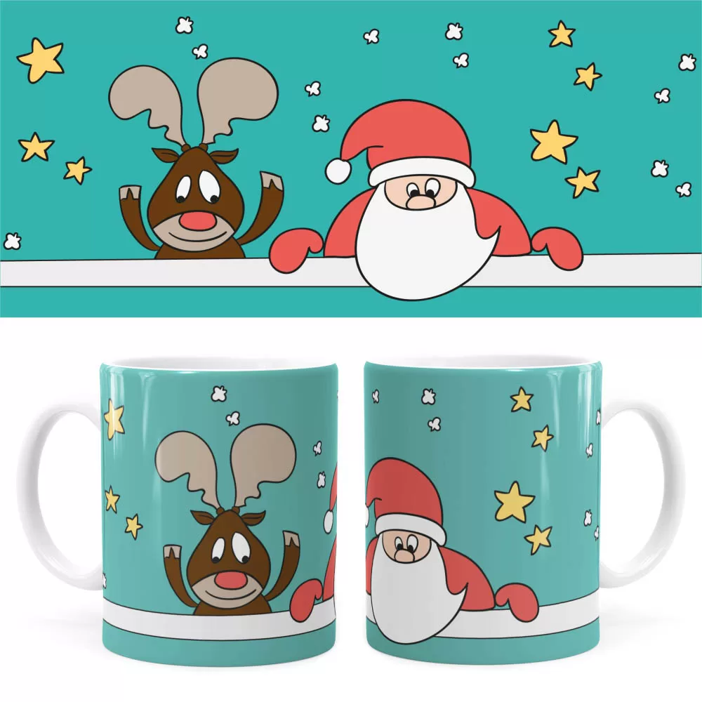 Arte Caneca Natal 39 Digital Png