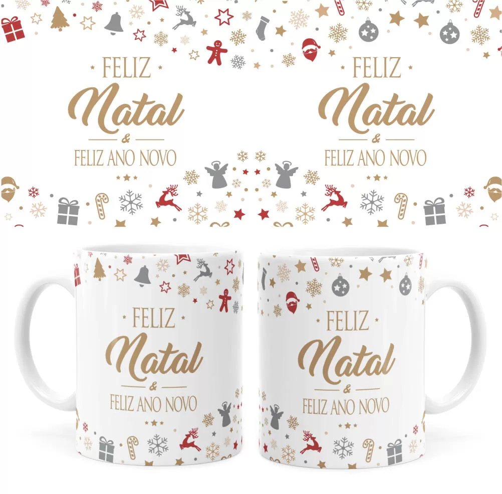 Arte Caneca Natal 43 Digital Png