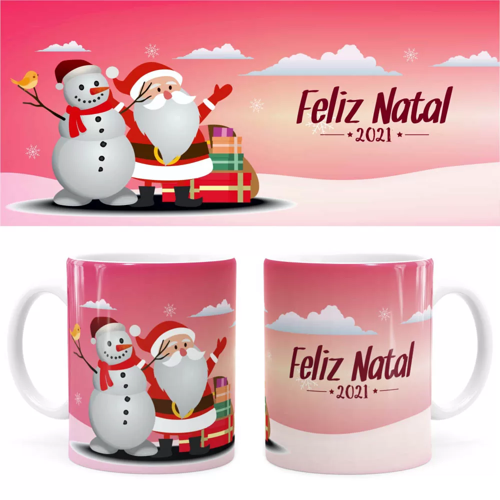 Arte Caneca Natal 47 Digital Png