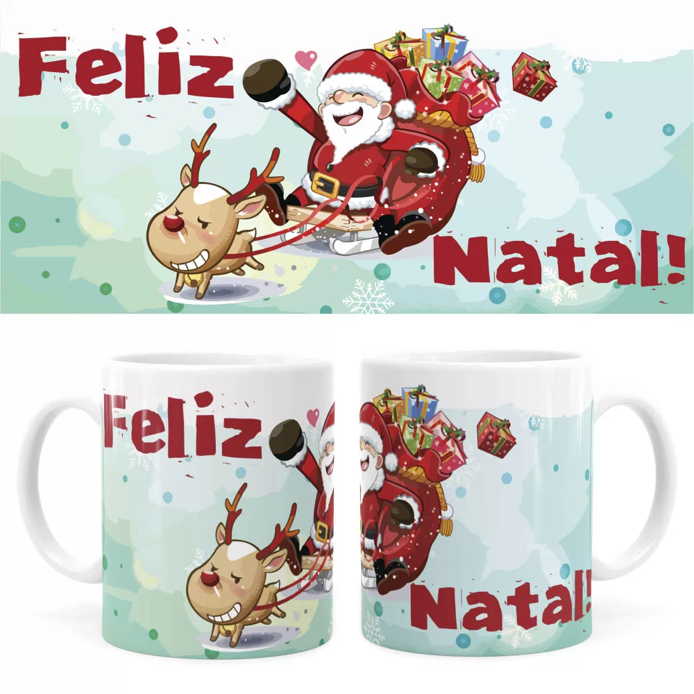 Arte Caneca Natal 49 Digital Png