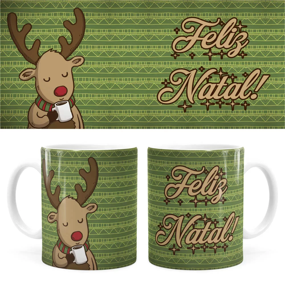 Arte Caneca Natal 52 Digital Png