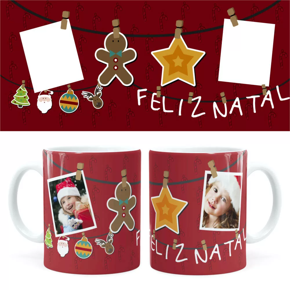 Arte Caneca Natal 58 Digital Png