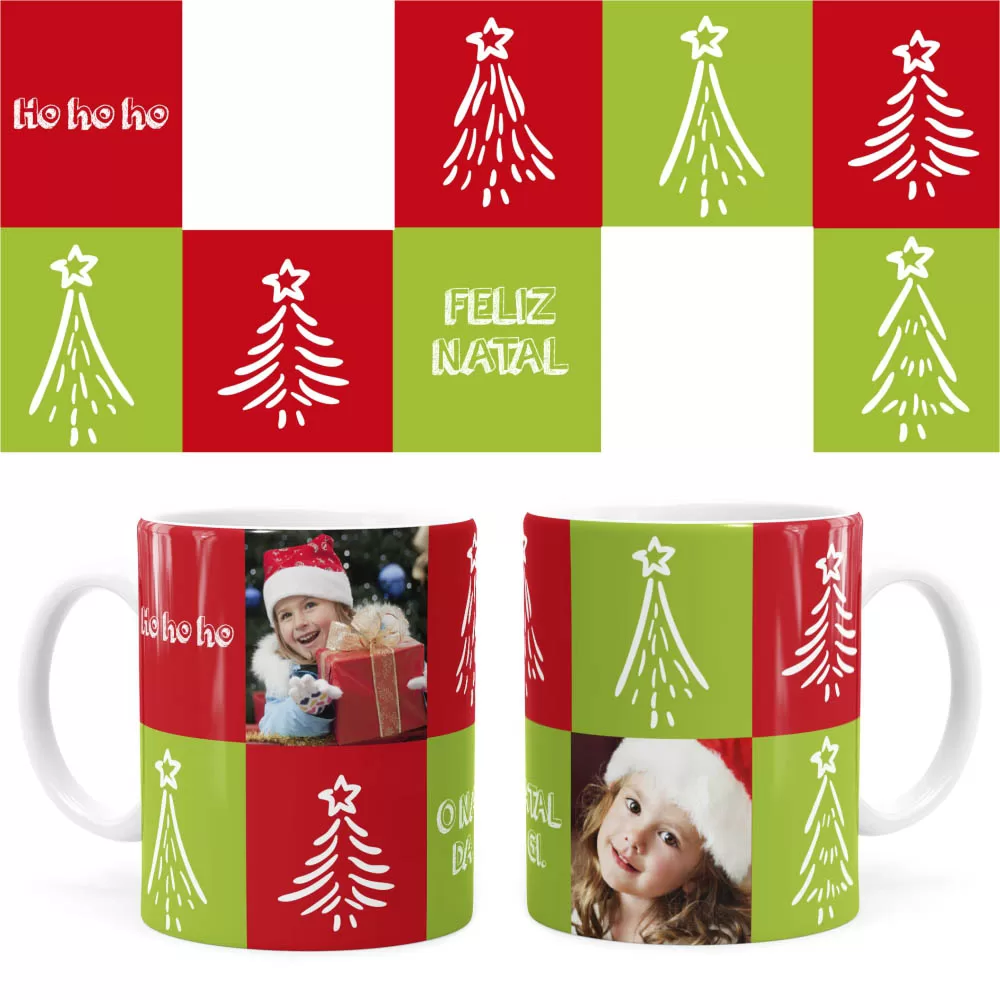 Arte Caneca Natal 67 Digital Png