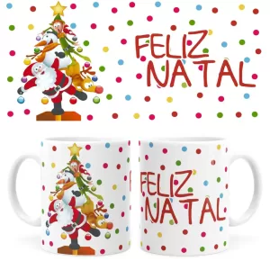 Arte Caneca Natal 74 Digital Png