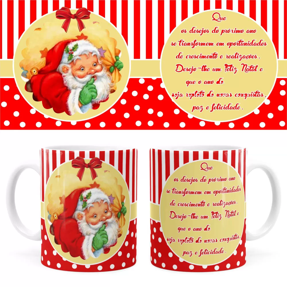 Arte Caneca Natal 76 Digital Png