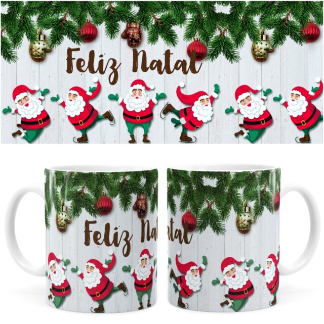 Arte Caneca De Natal 05 Digital Png