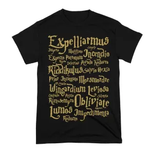 Arte Camiseta Harry Potter Feitiços Glitter