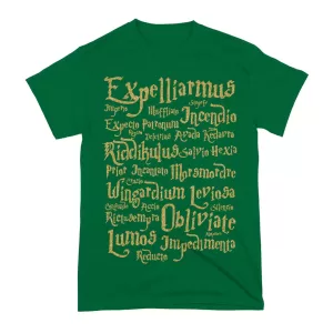 Arte Camiseta Harry Potter Feitiços Glitter