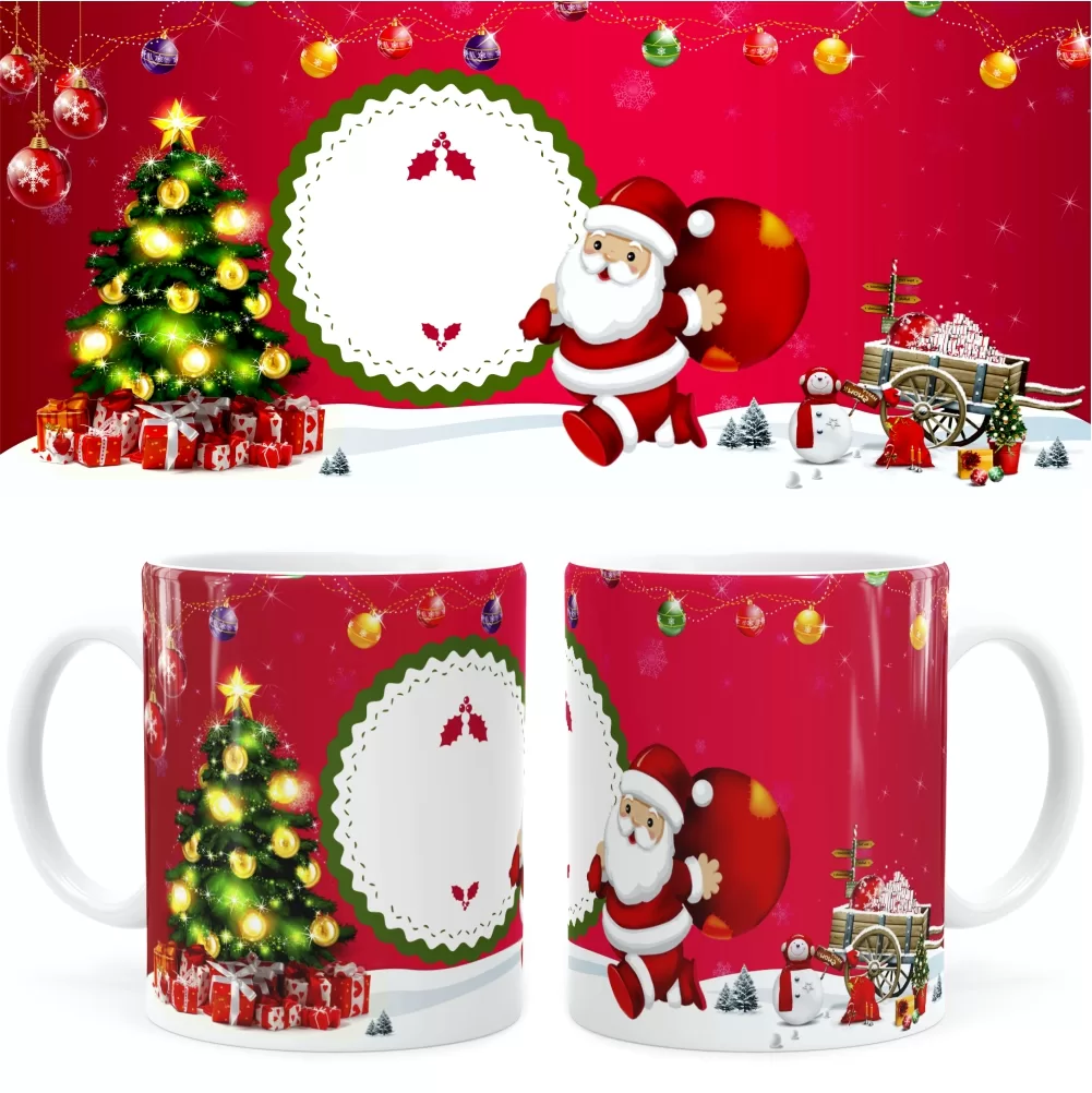 Arte Caneca Natal 01 Digital Png