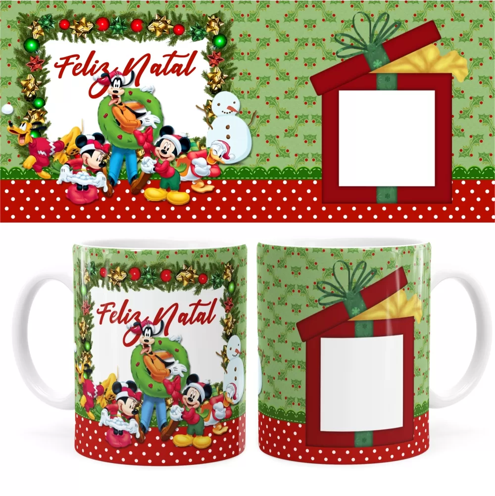 Arte Caneca De Natal 02 Digital Png