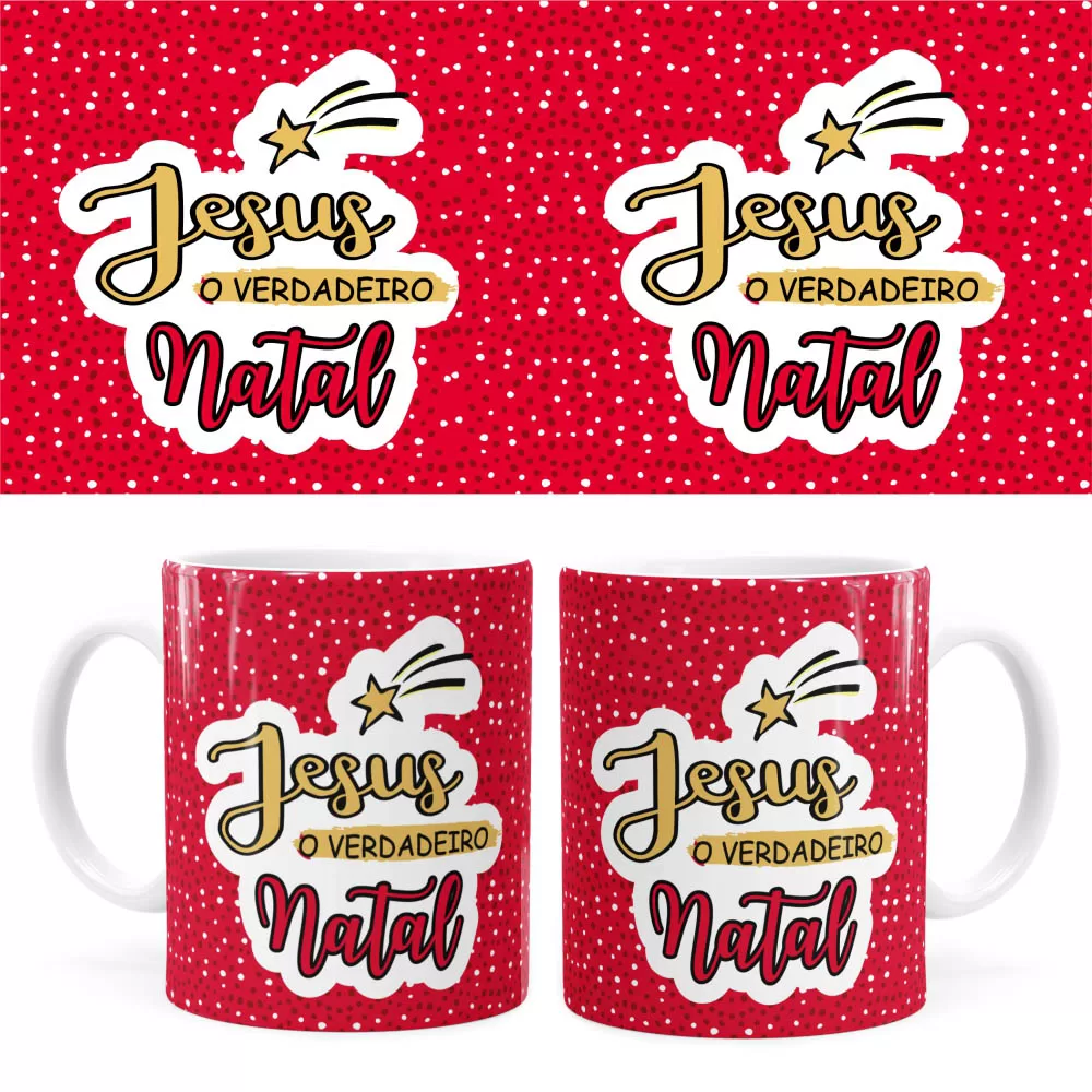 Arte Caneca Natal 78 Digital Png