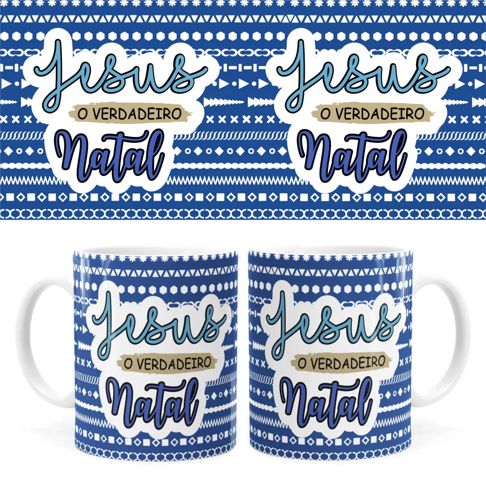 Arte Caneca Natal 79 Digital Png