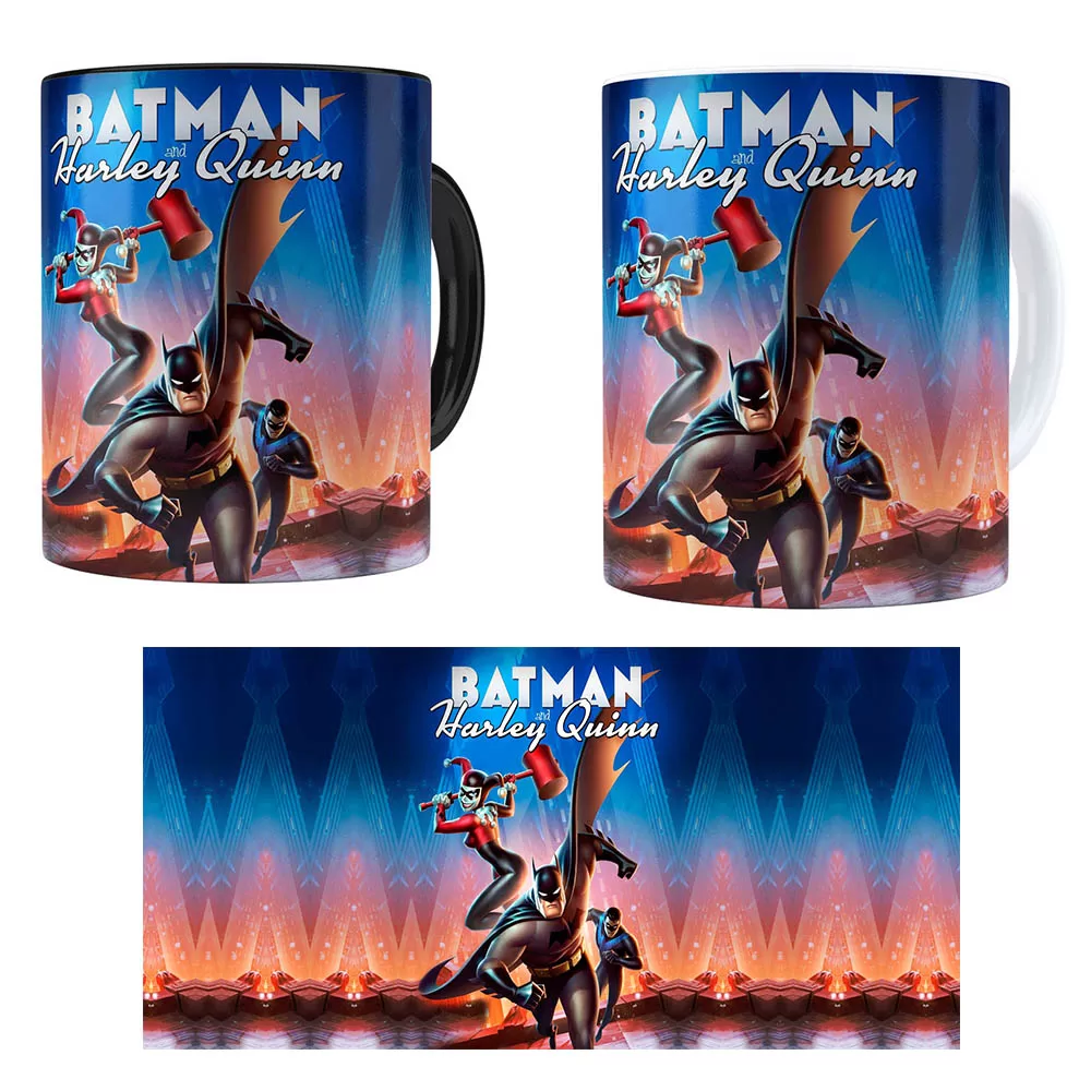 Arte Caneca Batman E Alerquina 3d Digital