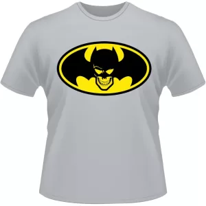Arte Para Camiseta Batman Logo Skull