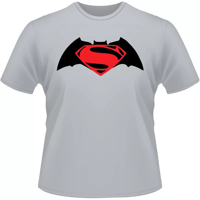 Arte Para Camiseta Batman Vs Superman Logo V01