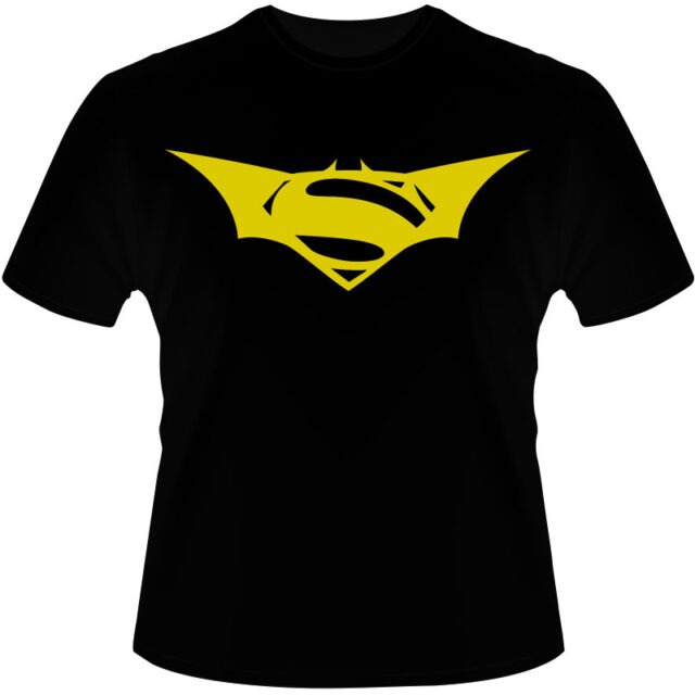 Arte Para Camiseta Batman Vs Superman Logo V01