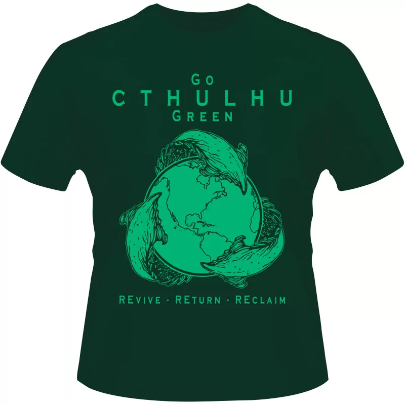 Arte Para Camiseta Cthulhu Green