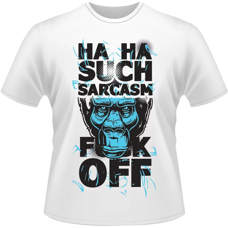 Arte Para Camiseta Haha Such Sarcasm