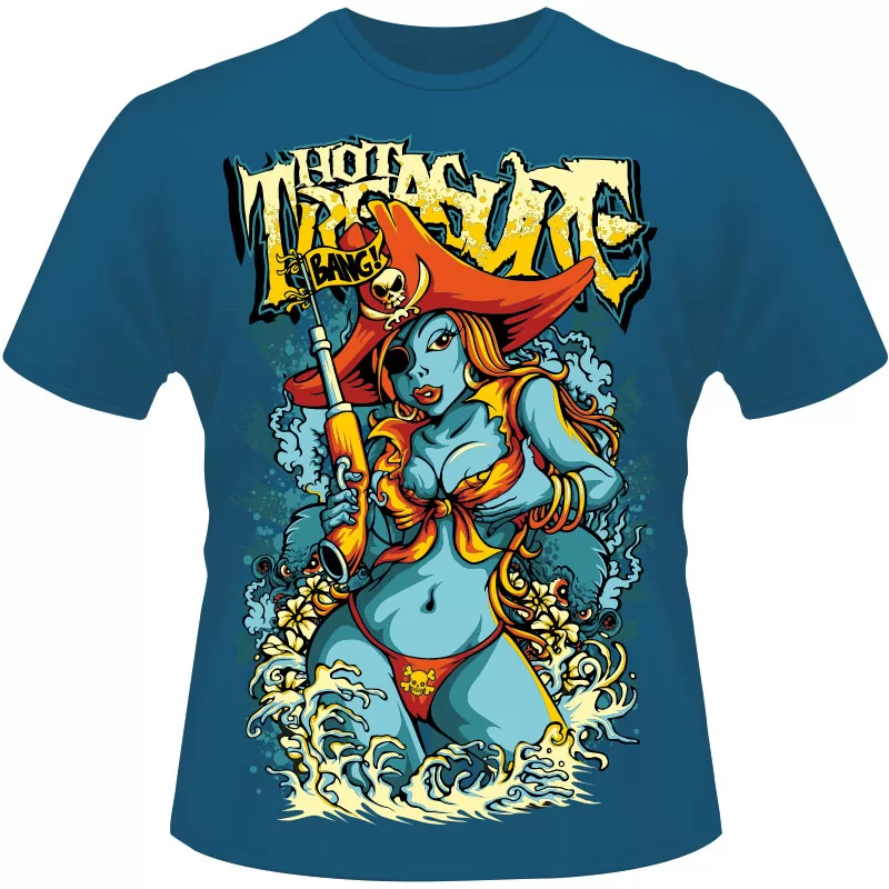 Arte Para Camiseta Hot Treasure Bang