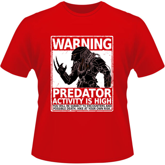 Arte Para Camiseta Predator Warning