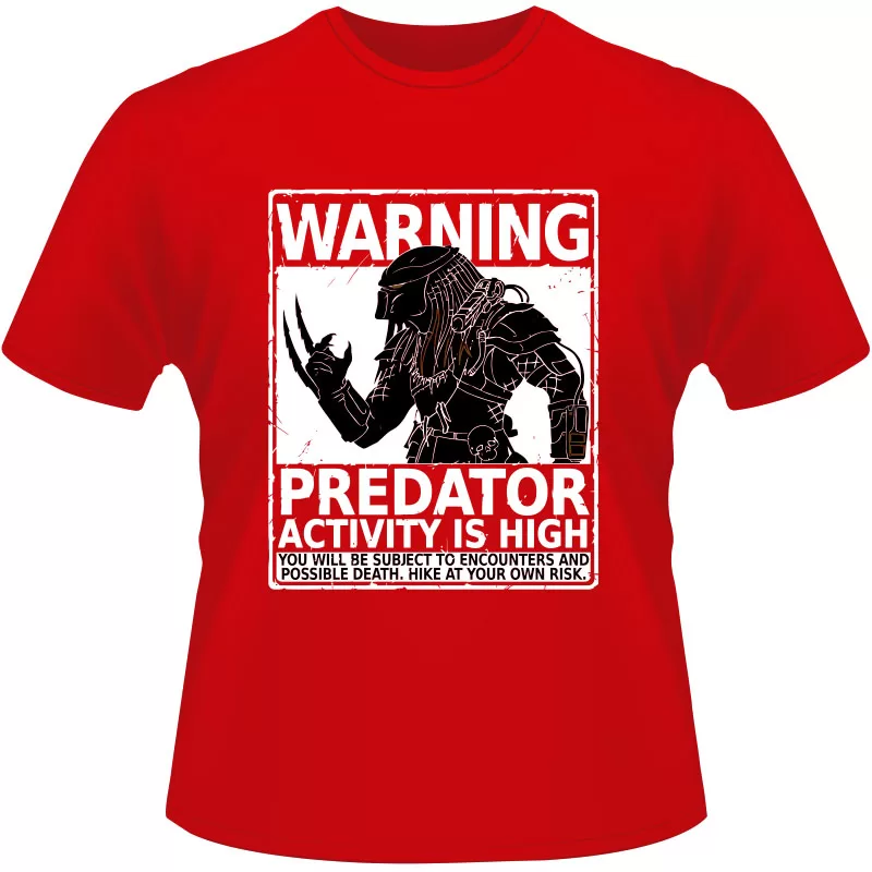 Arte Para Camiseta Predator Warning
