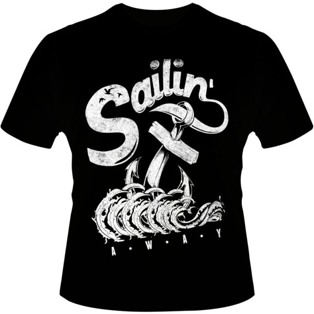 Arte Para Camiseta Sailin Away