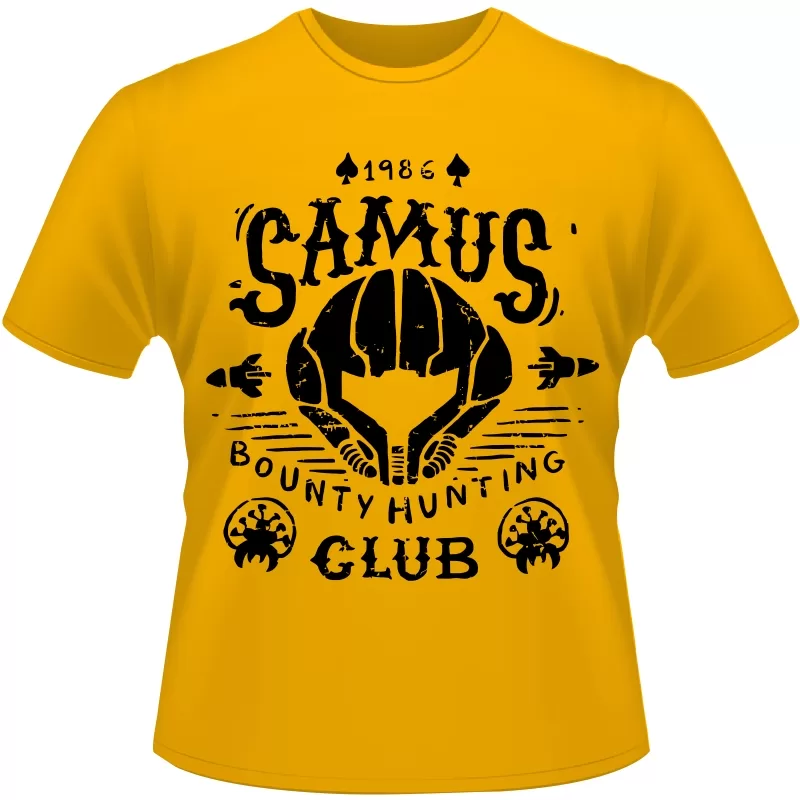 Arte Para Camiseta Samus Aran Club