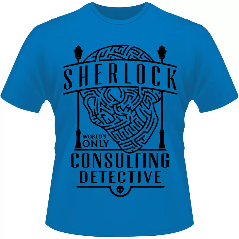 Arte Para Camiseta Sherlock Holmes