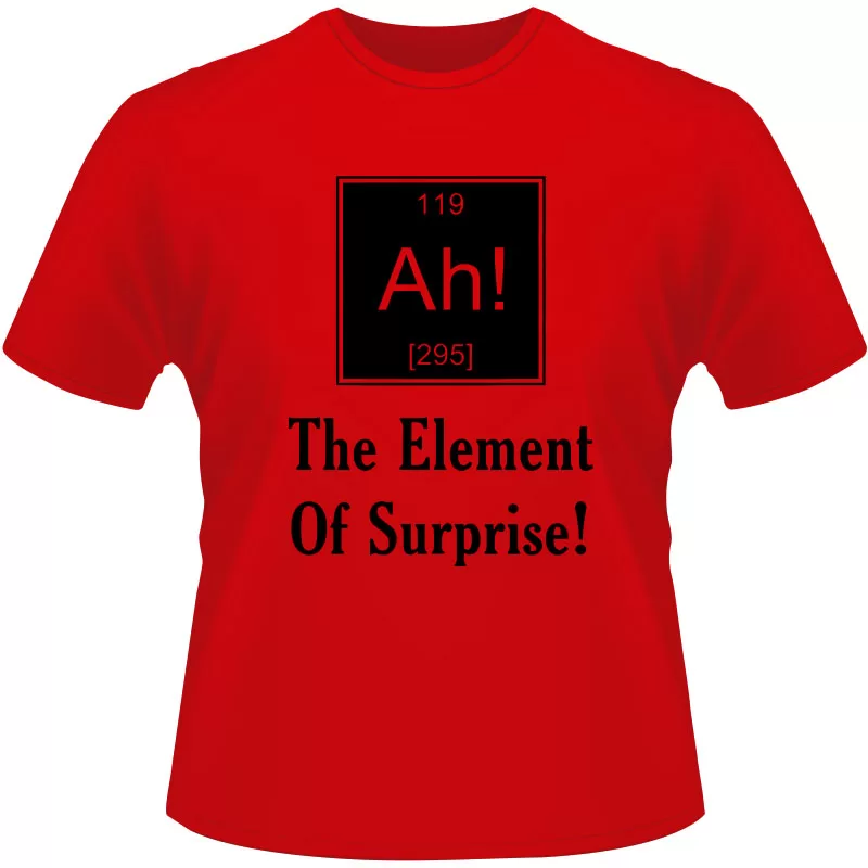 Arte Para Camiseta The Element Or Surprise