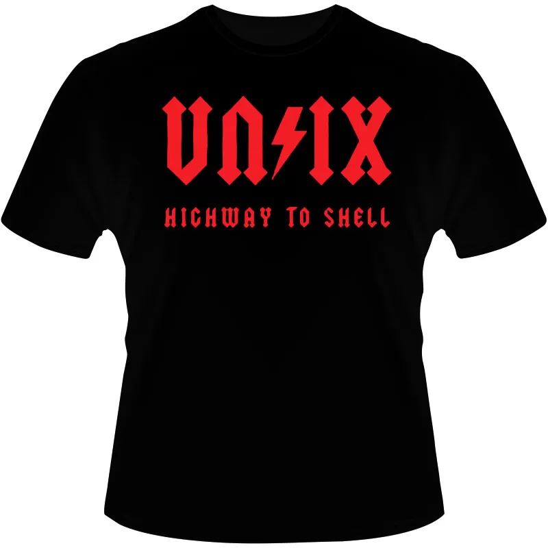 Arte Para Camiseta Unix Highway To Shell