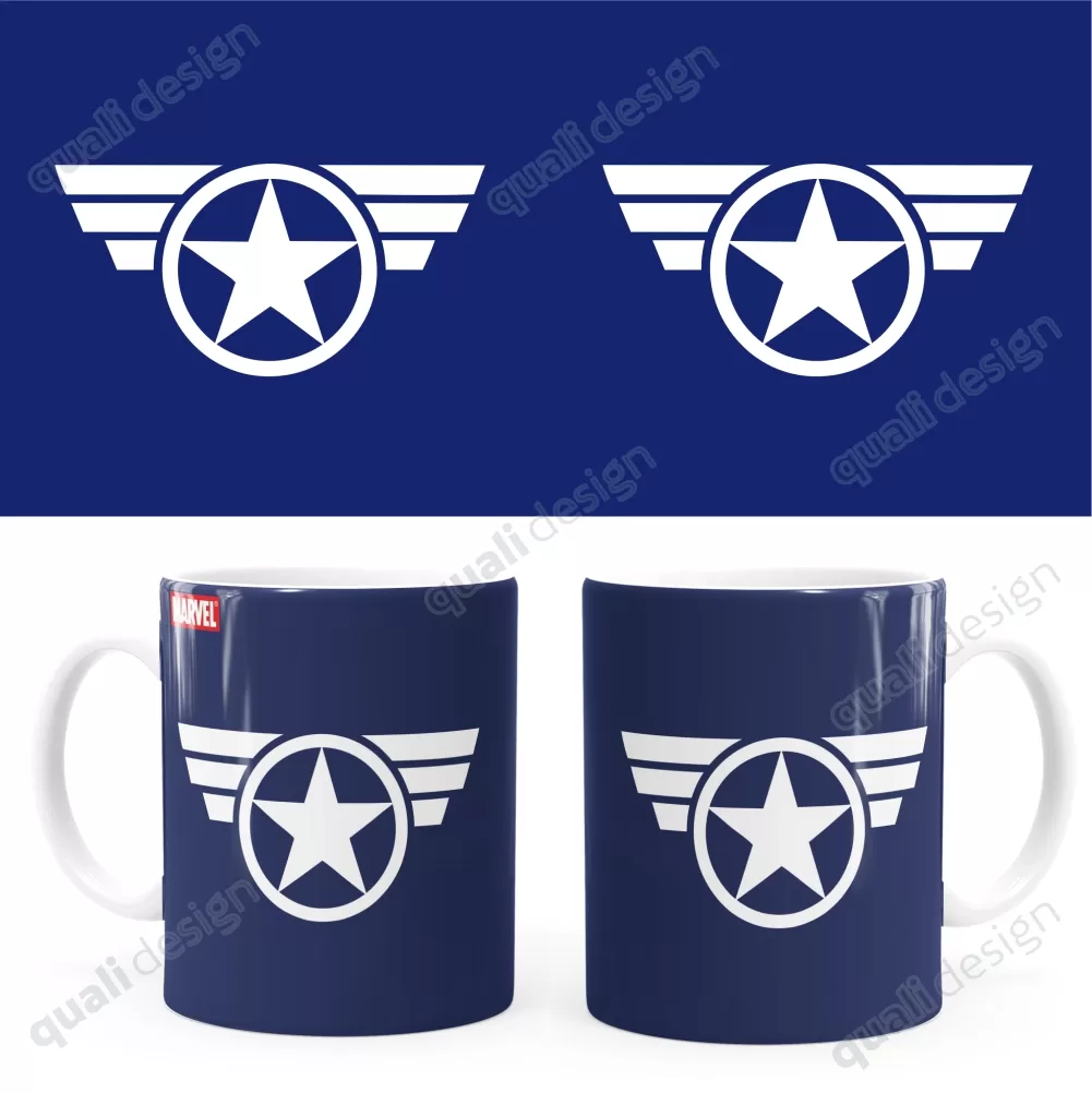 Arte Para Caneca Capitão América Super Soldier Uniform V01