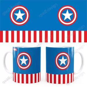 Arte Para Caneca Capitão América V02