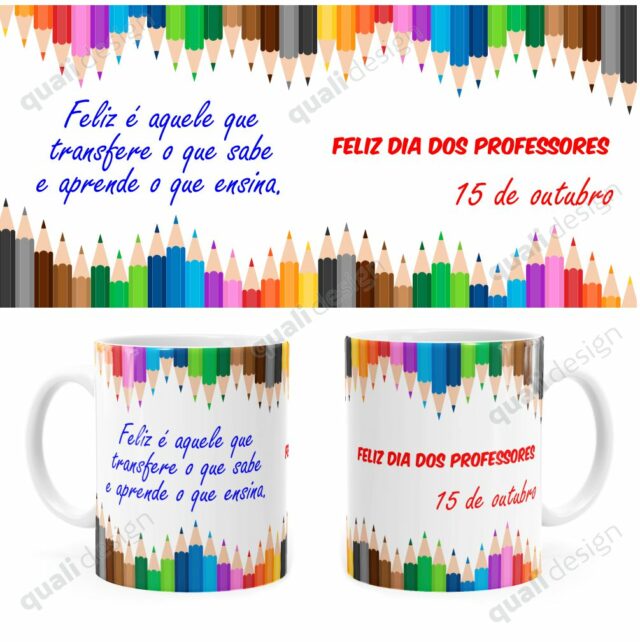 Arte Para Caneca Dia Dos Professores 15 Outubro